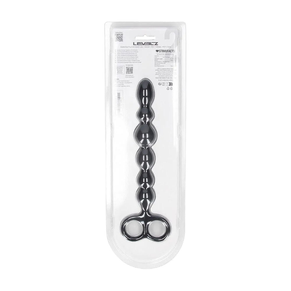 Shots Toys | LEVELZ Beaded Silicone Anal Probe with Double Loop
