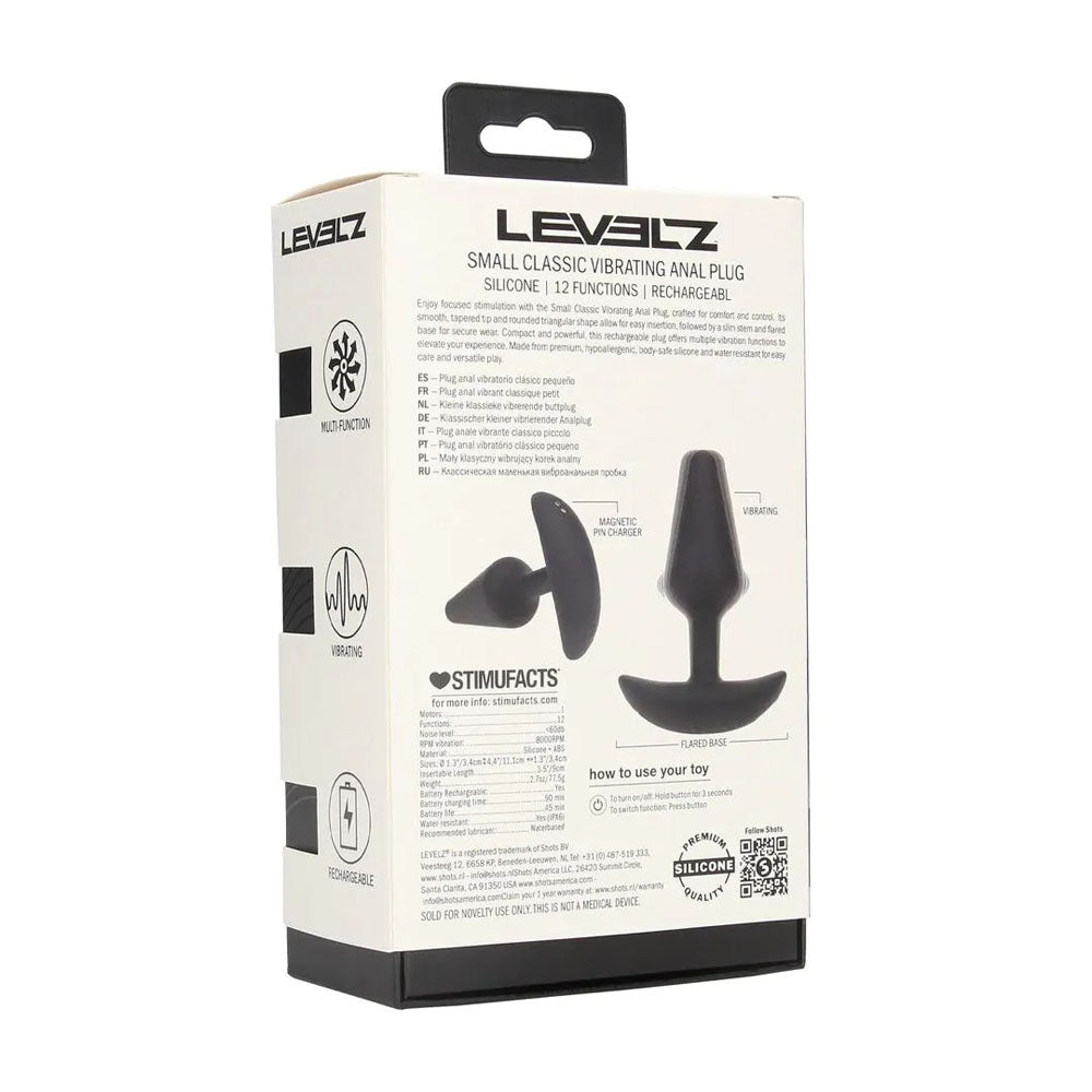 Shots Toys | LEVELZ Classic Vibrating Silicone Anal Plug - Small