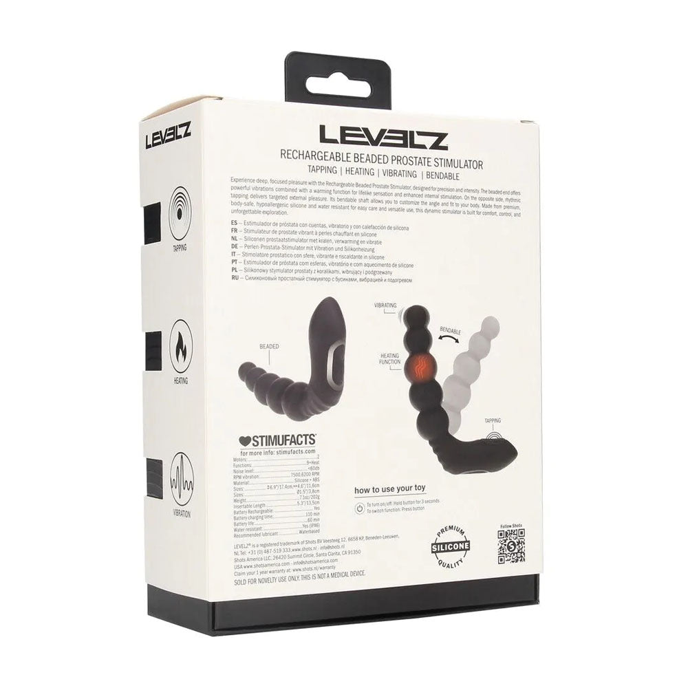 Shots Toys | LEVELZ - Rechargeable Beaded Heating + Vibrating Prostate Massager