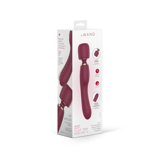 Le Wand Flat Top Fusion G - 2in1 Double Ended Wand Vibrator