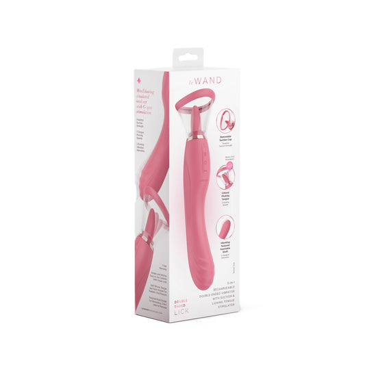 Le Wand Lick - 3-1 Double Ended Vibe With Licking Tongue Stimulator