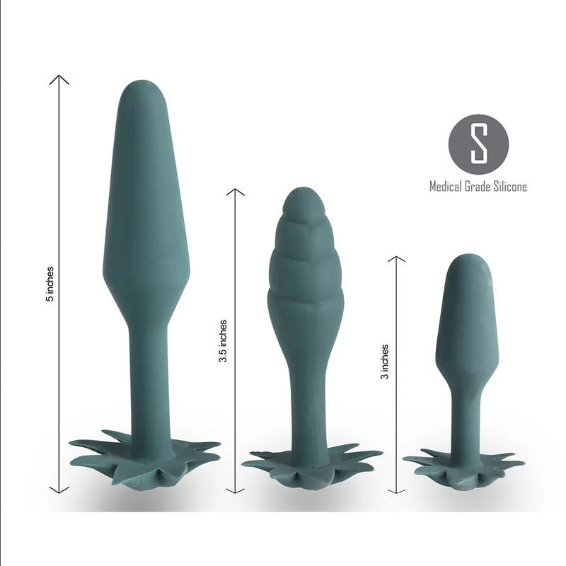 Maia Toys | Maia Doobies - Hemp Green Butt Plugs - Set of 3 Sizes