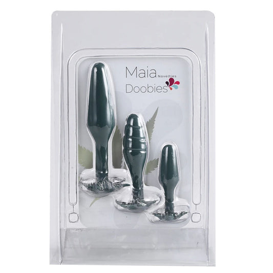 Maia Toys | Maia Doobies - Hemp Green Butt Plugs - Set of 3 Sizes