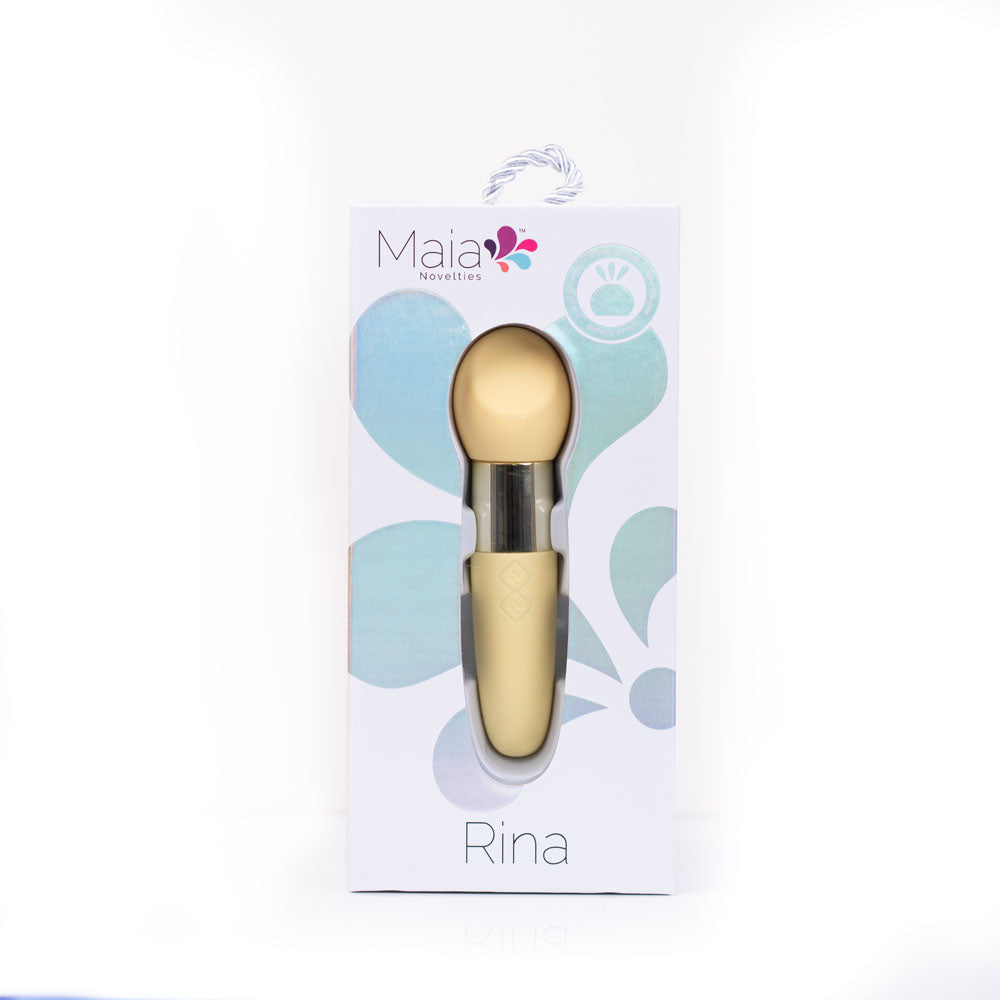 Maia Toys | Maia RINA Yellow 13.3cm USB Rechargeable Vibrator