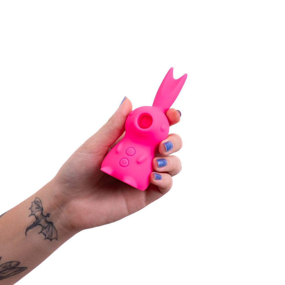 Maia Toys | Maia HUNNI Pink Sucking, Licking & Vibrating Stimulator