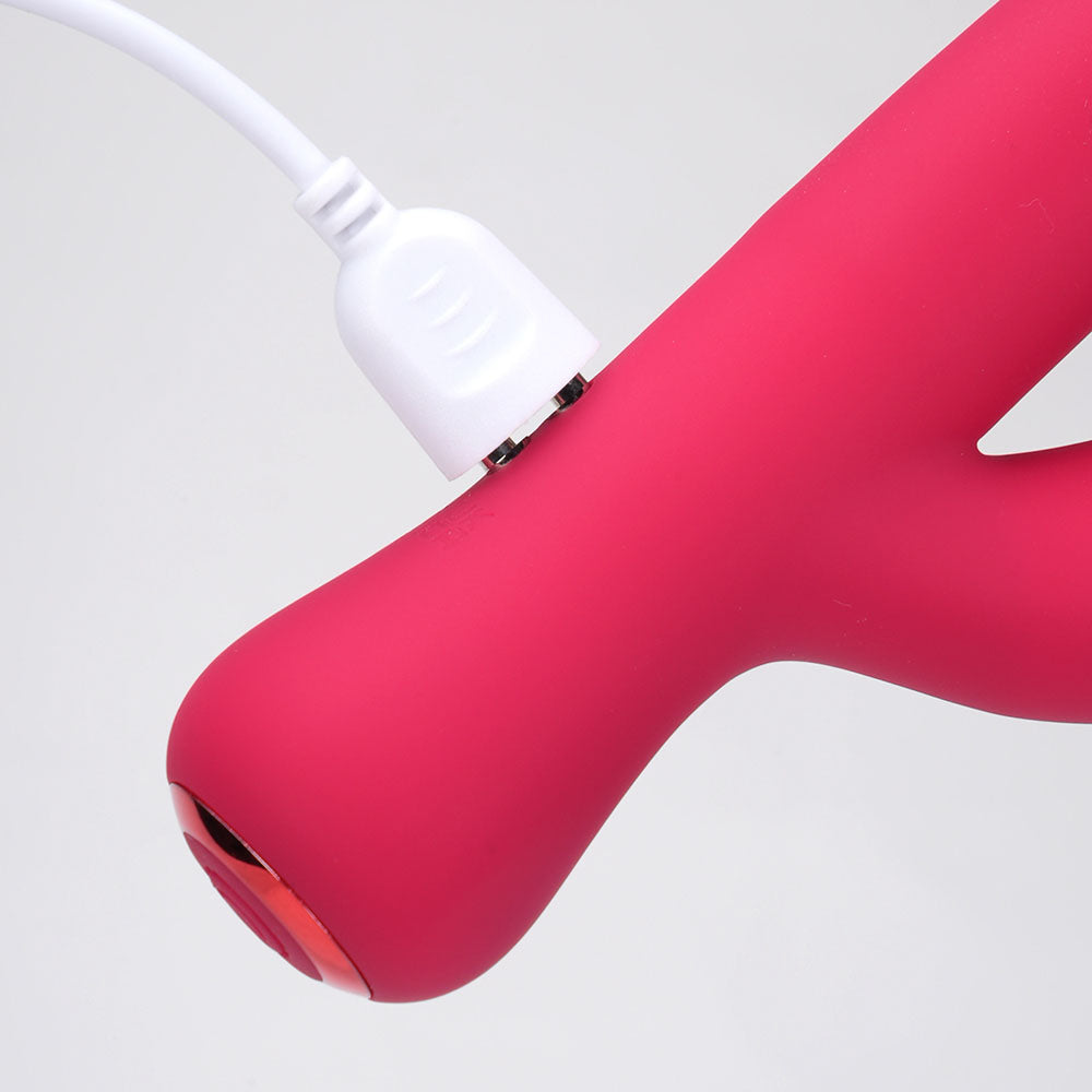 Maia Toys | Maia ZARA - Red 17.1cm USB Rechargeable Rabbit Vibrator