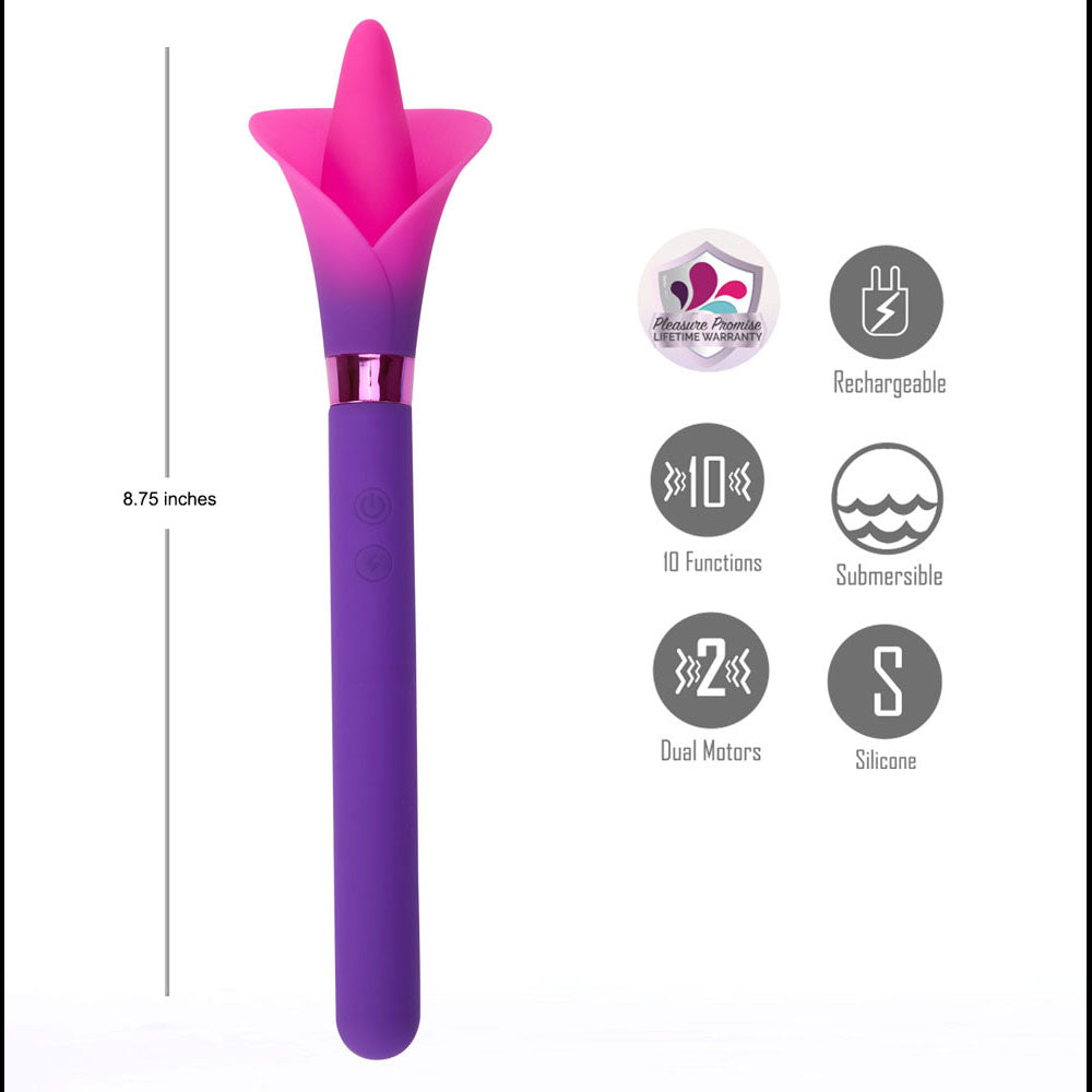 Maia Toys | Maia VALA - Purple/Pink 22.2cm Flower Vibrator