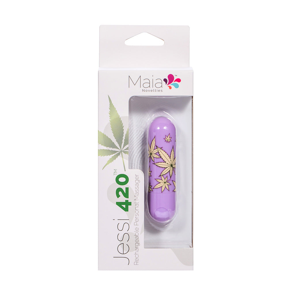 Maia Toys | Maia Jessi 420 - Violet 7.6cm USB Rechargeable Bullet