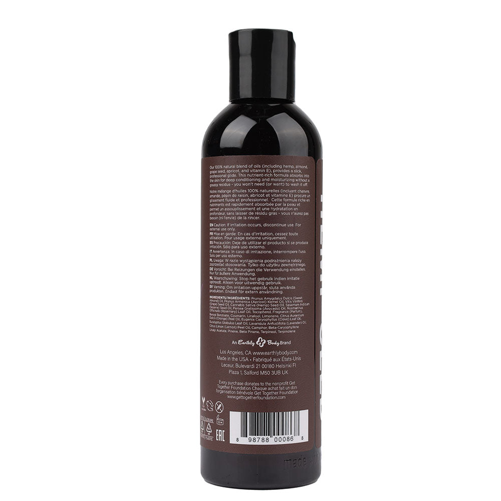 Earthly Body Hemp Seed Massage & Body Oil Lavender 237ml