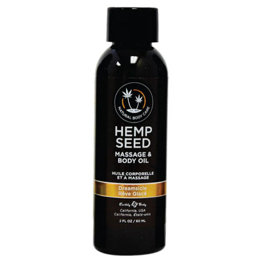 Earthly Body Hemp Seed Massage & Body Oil Dreamsicle (Tangerine & Plum) 60ml