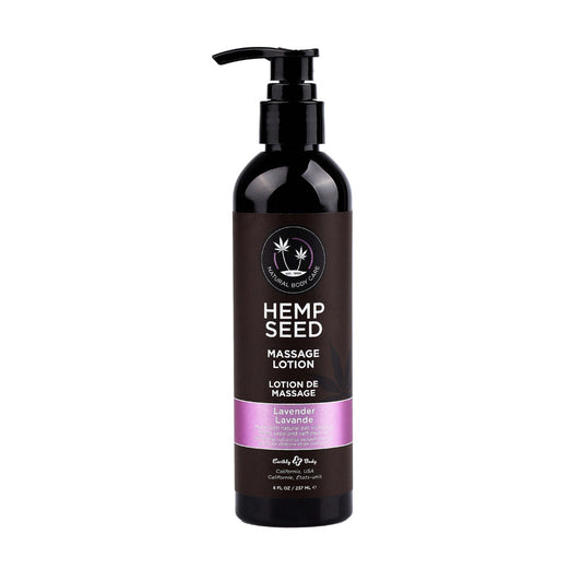 Earthly Body Hemp Seed Massage Lotion - Lavender 237ml