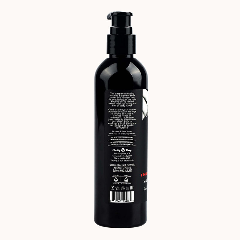 Earthly Body Edible Flavoured Massage Lotion Strawberry 237ml