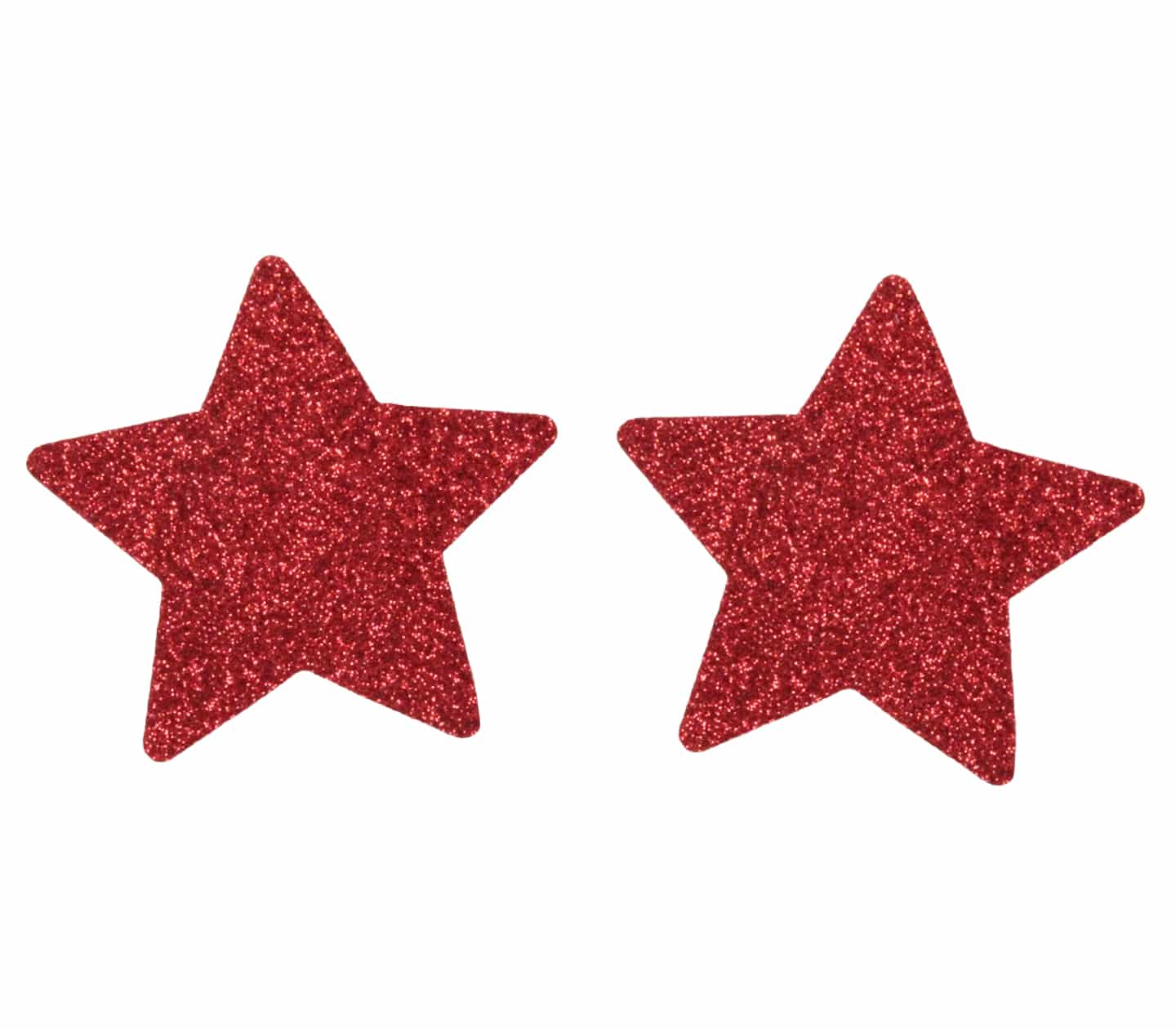 Love In Leather Glitter Star Nipple Covers - MULITPLE COLOURS