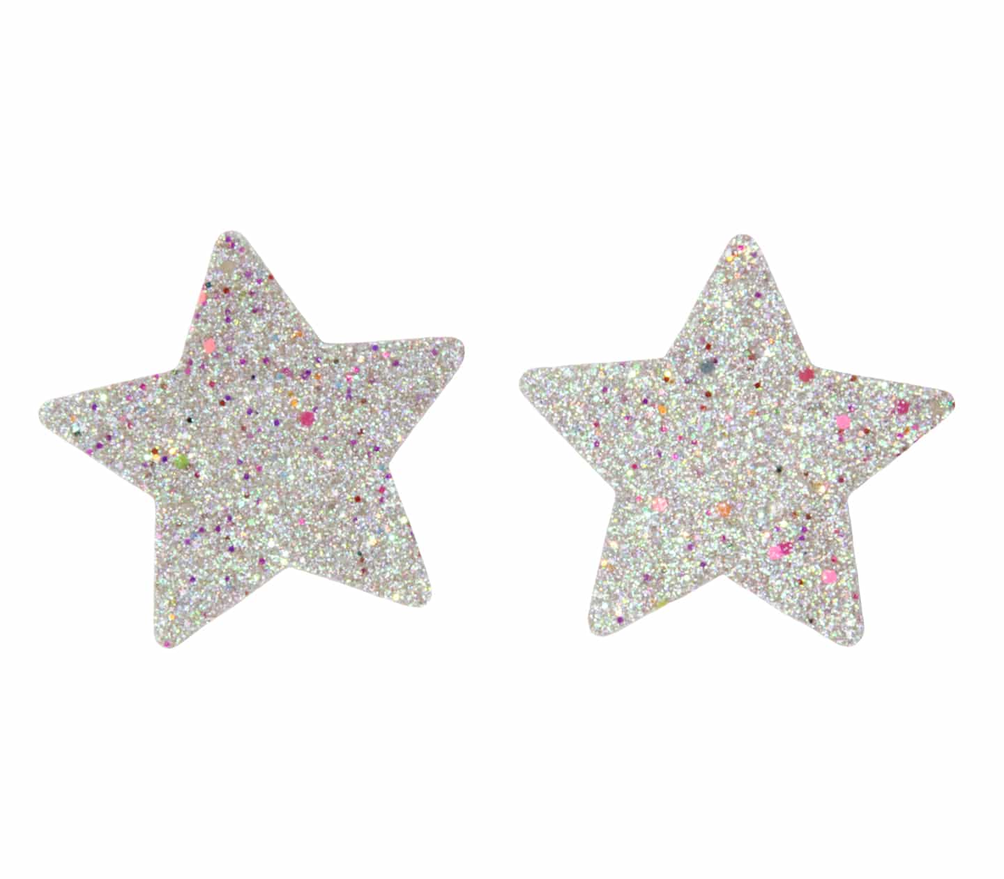 Love In Leather Glitter Star Nipple Covers - MULITPLE COLOURS