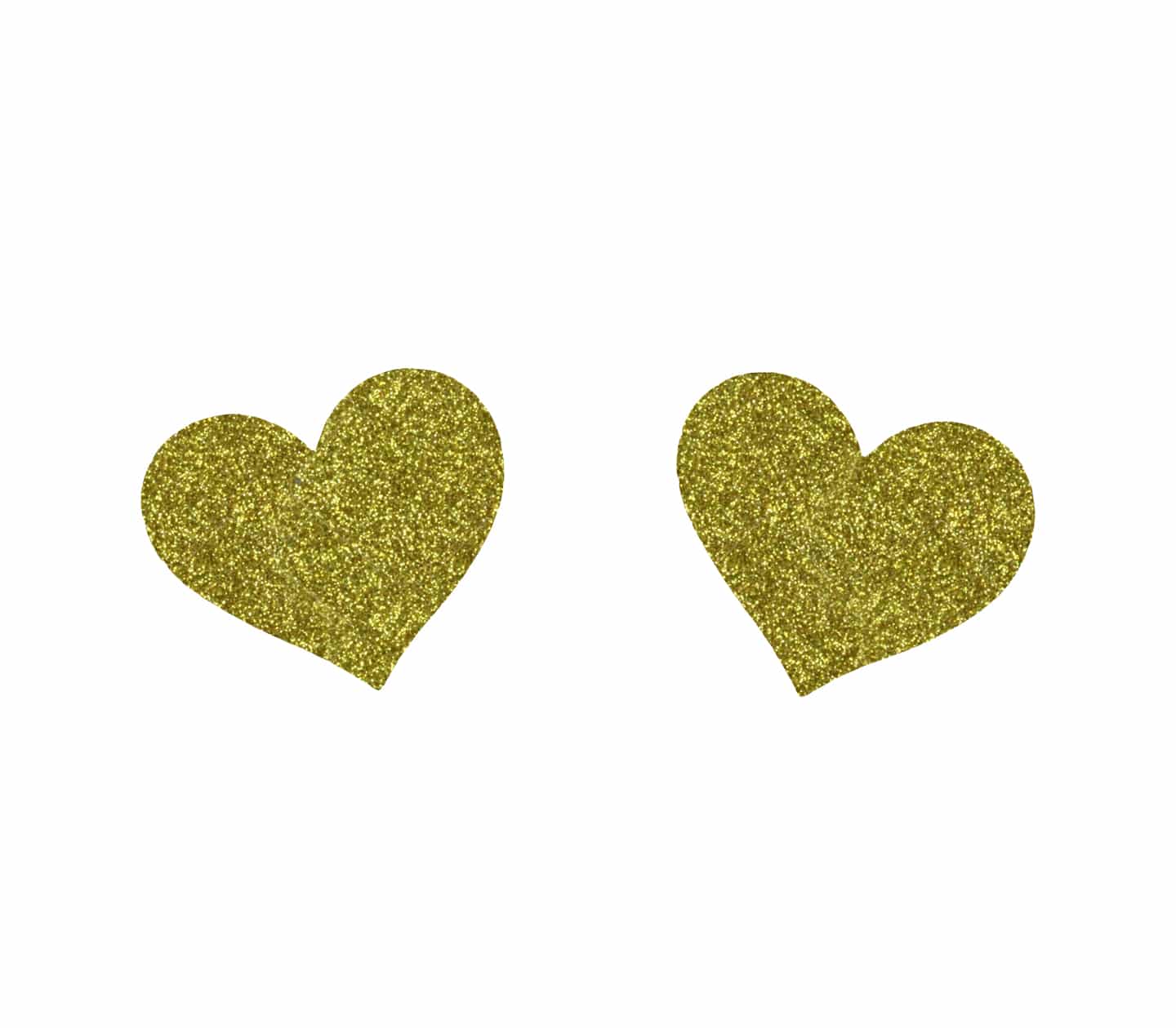 Love In Leather Glitter Heart Nipple Covers - MULITPLE COLOURS