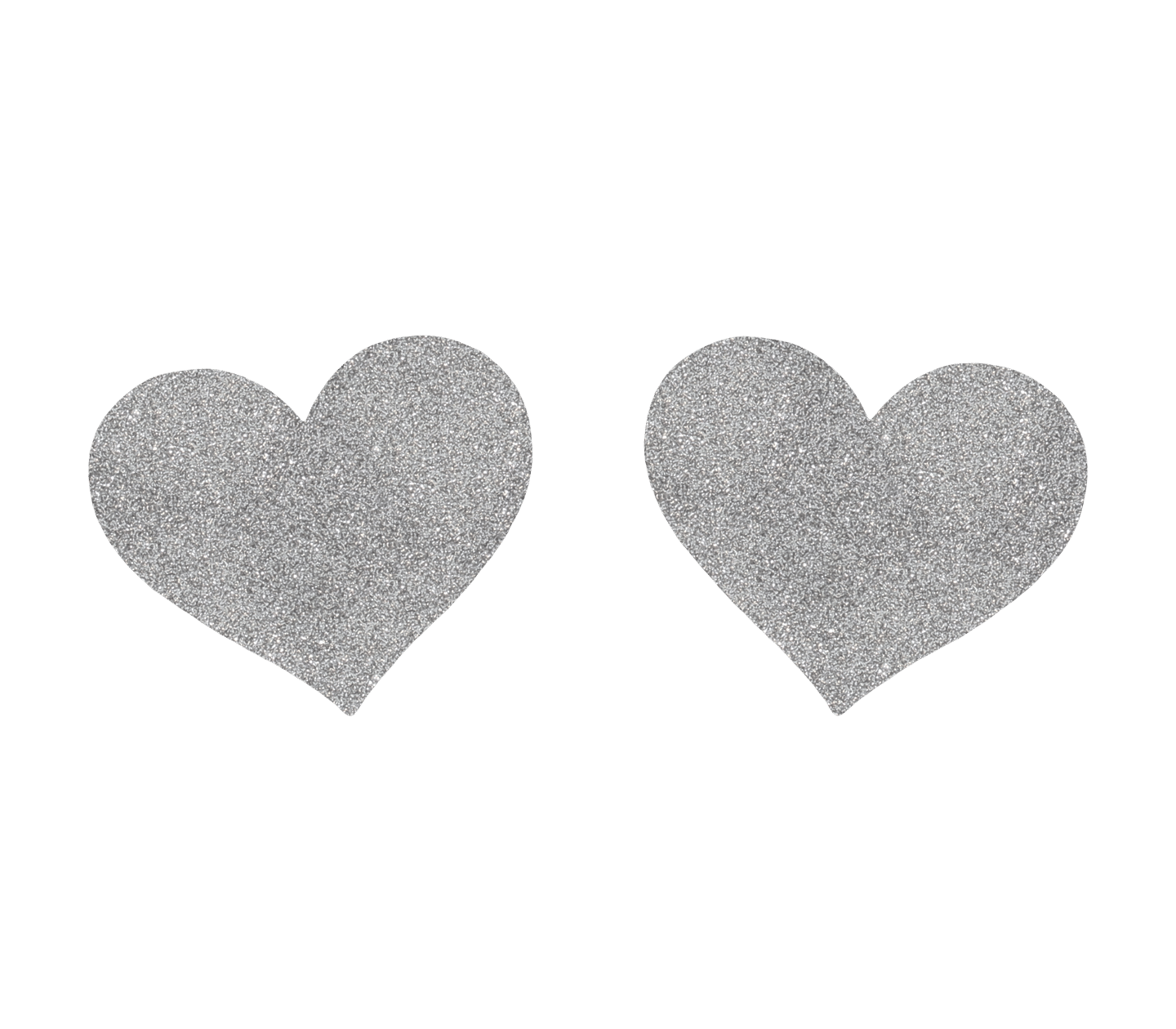 Love In Leather Glitter Heart Nipple Covers - MULITPLE COLOURS