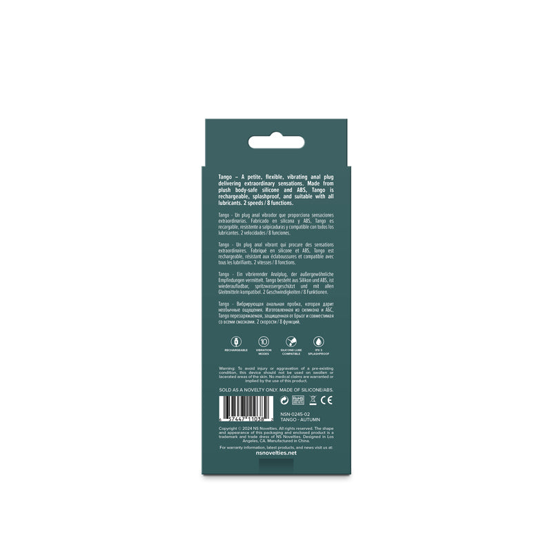 NS Novelties | Lust-N-Dreams - Tango - Autumn - Beige Vibrating Butt Plug