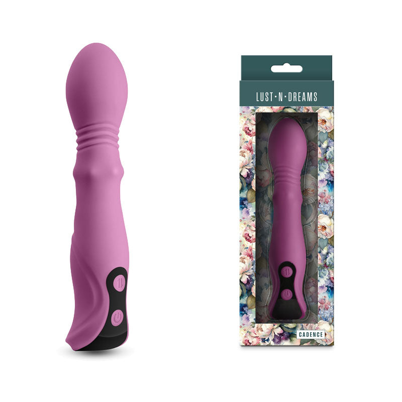 NS Novelties | Lust-N-Dreams - Cadence - Blush Thrusting & Sliding Ring Vibrator