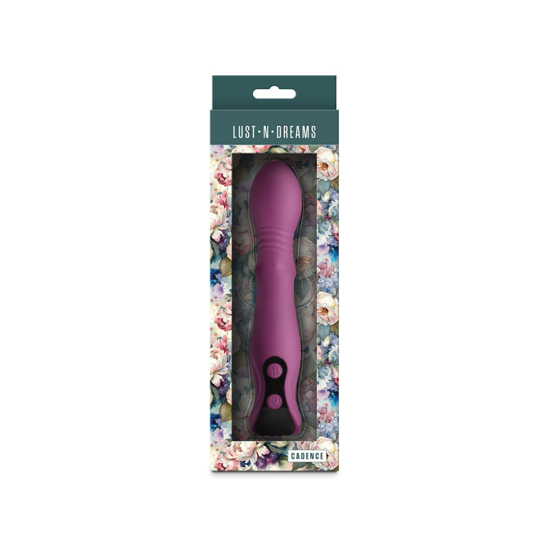 NS Novelties | Lust-N-Dreams - Cadence - Blush Thrusting & Sliding Ring Vibrator