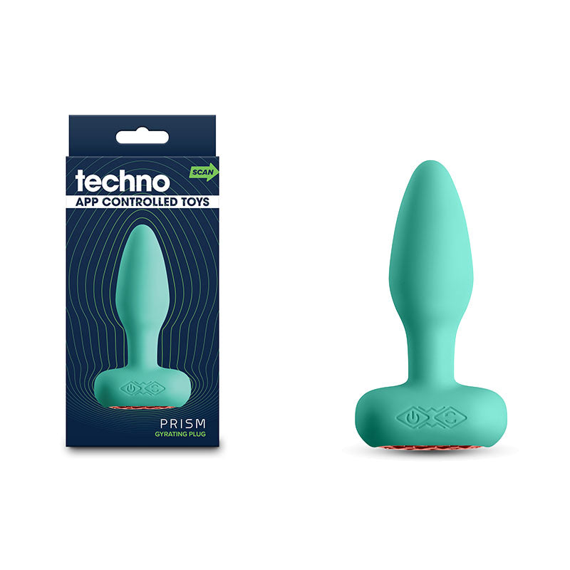 NS Novelties Techno - Prism Teal 10.9cm Butt Plug with App Control