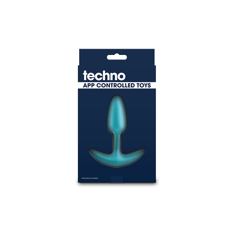 NS Novelties Techno - Trance Blue 10.9cm Butt Plug with App Control
