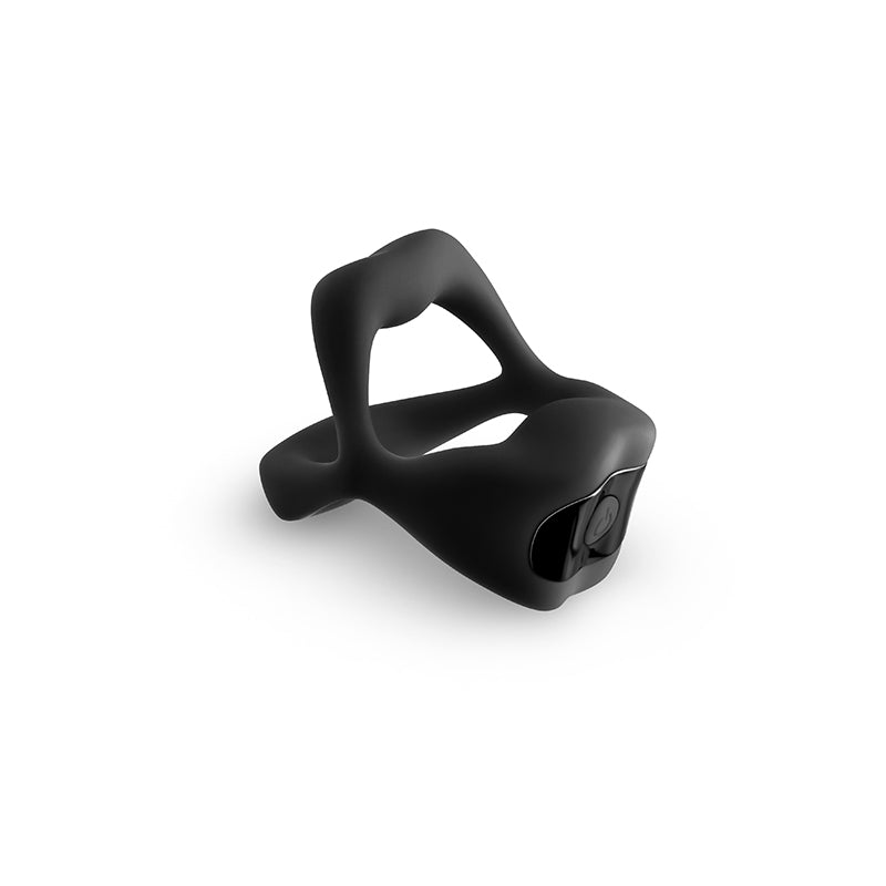 NS Novelties Techno - Strobe - Black Vibrating Cock Ring with App Control