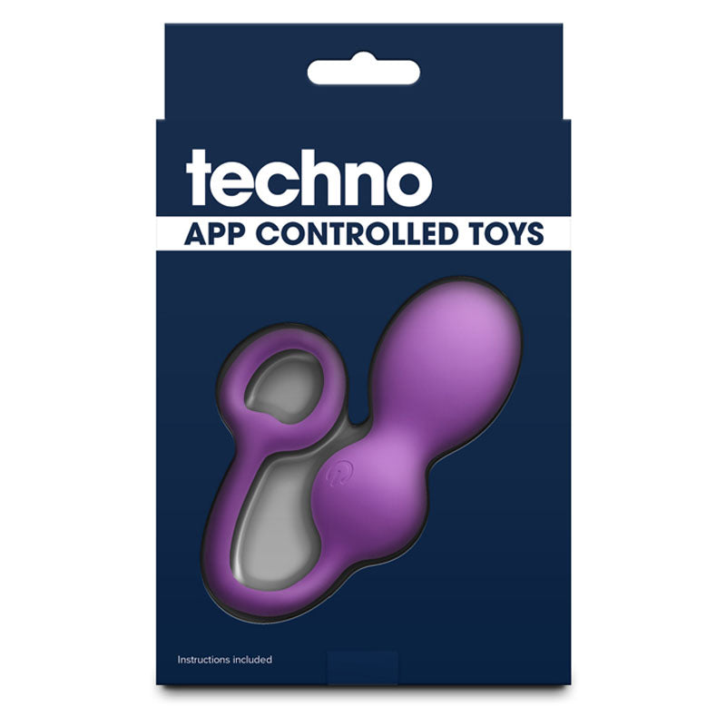 NS Novelties Techno - Bop - Purple Vibrating Kegel Exerciser with App Control