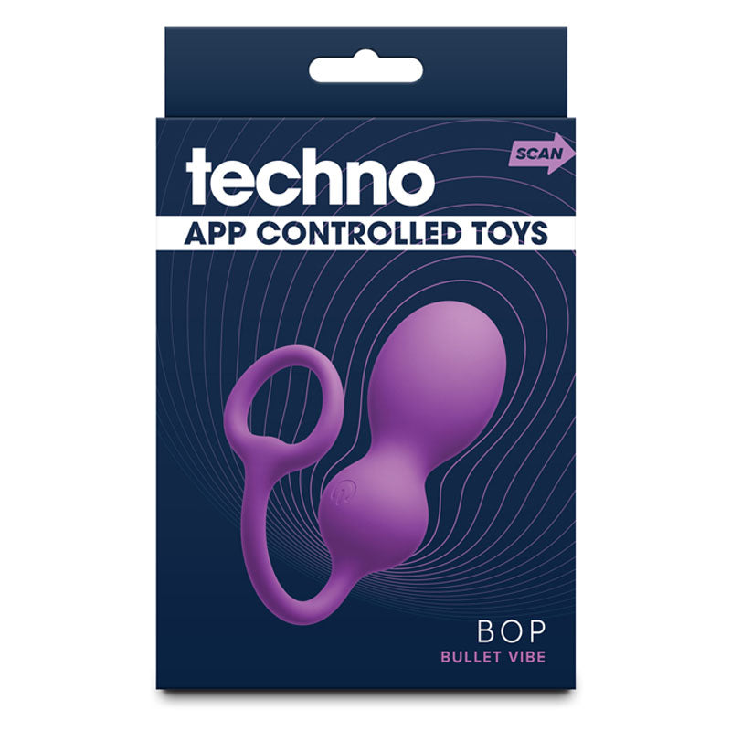 NS Novelties Techno - Bop - Purple Vibrating Kegel Exerciser with App Control