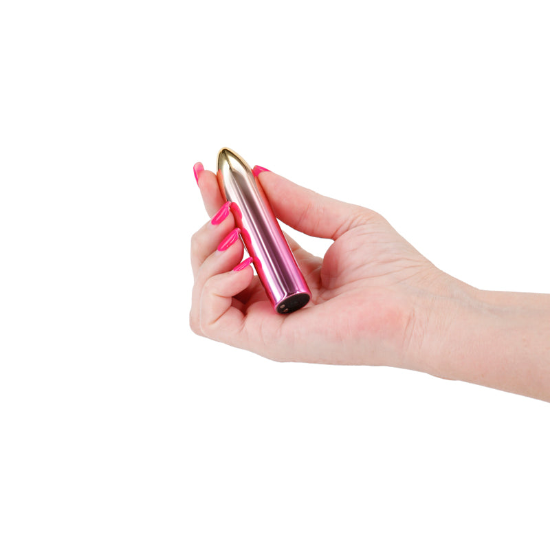 NS Novelties | Chroma Sunrise Medium - Metallic Pink/Gold 9cm USB Rechargeable Vibrator