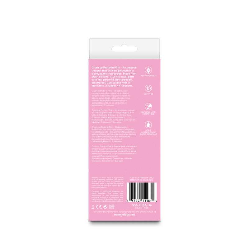 NS Novelties Pretty in Pink Crush Vibrator - Pink