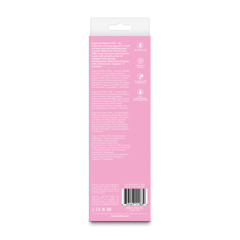 NS Novelties Pretty in Pink Sugar - Flexible Vibrator - Pink