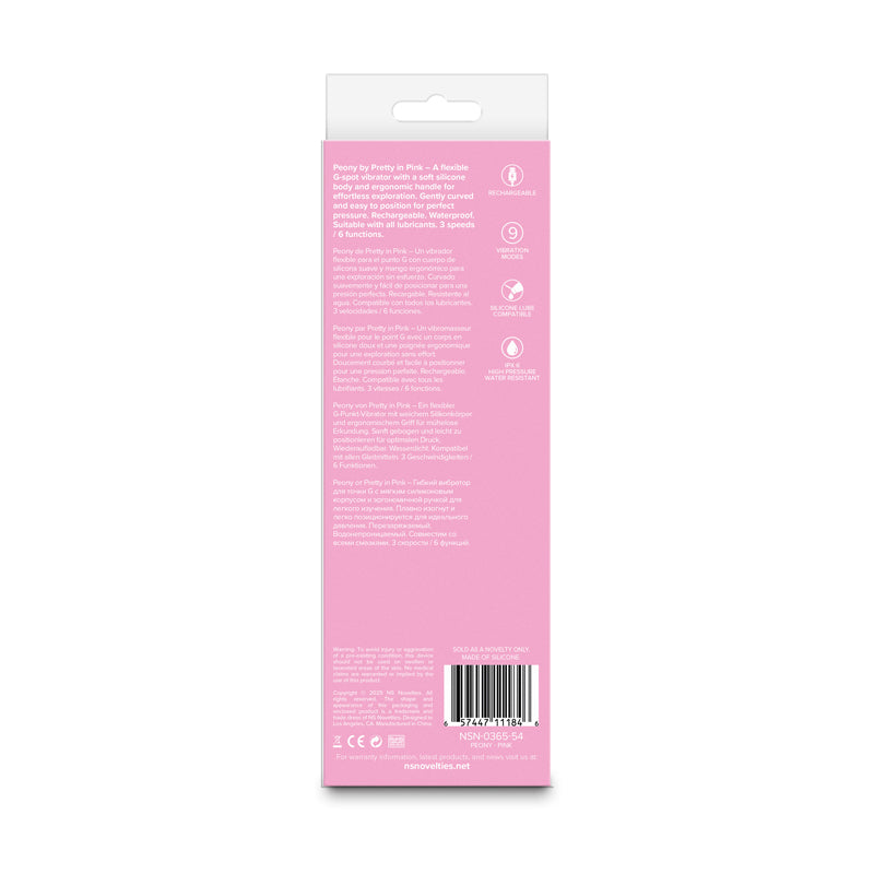 NS Novelties Pretty in Pink Peony G-Spot Vibrator - Pink