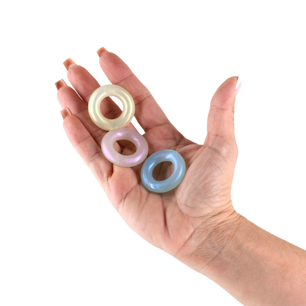 NS Novelties Fantasia - Stamina Rings - Multicolour Coloured Cock Rings - Set of 3