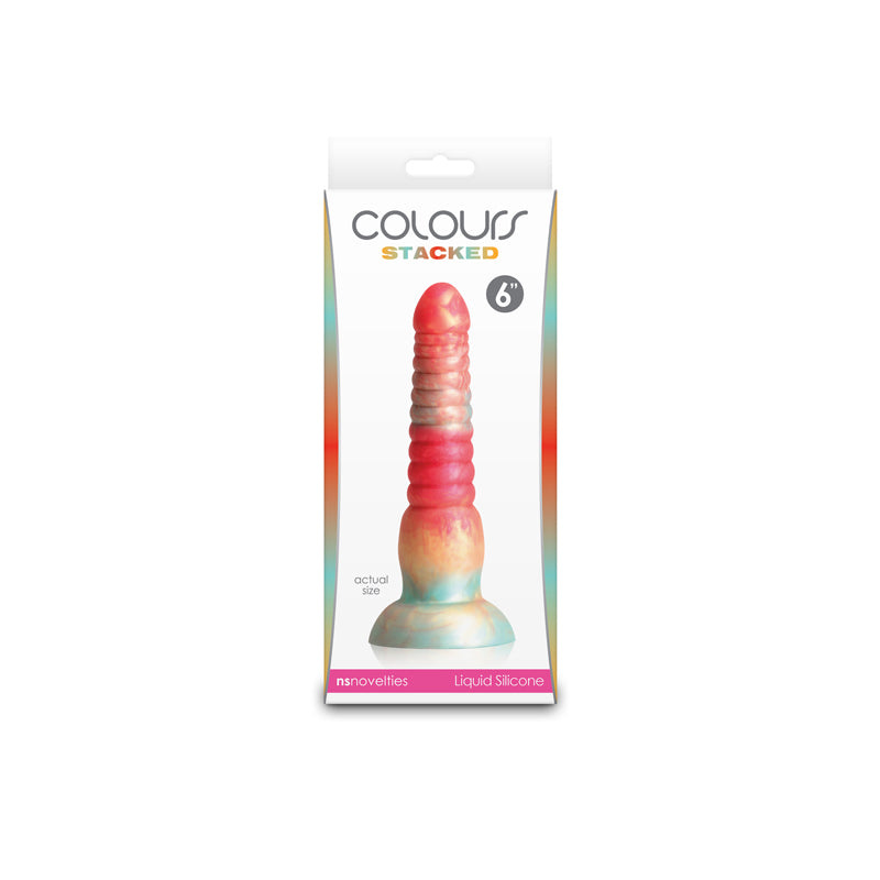 NS Novelties | Colours Stacked - 6" Dildo - Red/Gold 16cm Fantasy Dildo