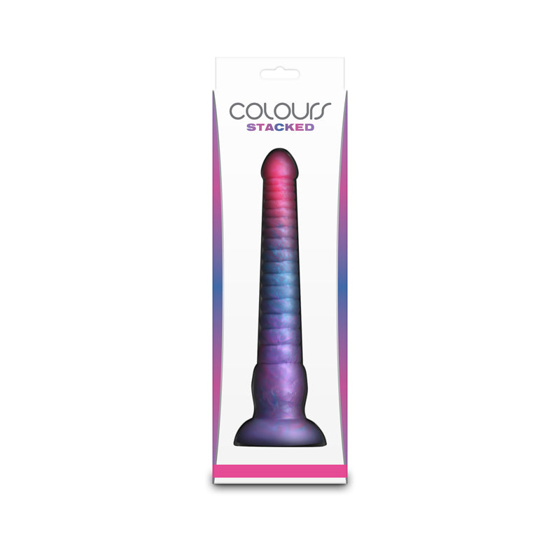 NS Novelties | Colours Stacked - 9" Dildo - Pink/Blue 16cm Fantasy Dildo