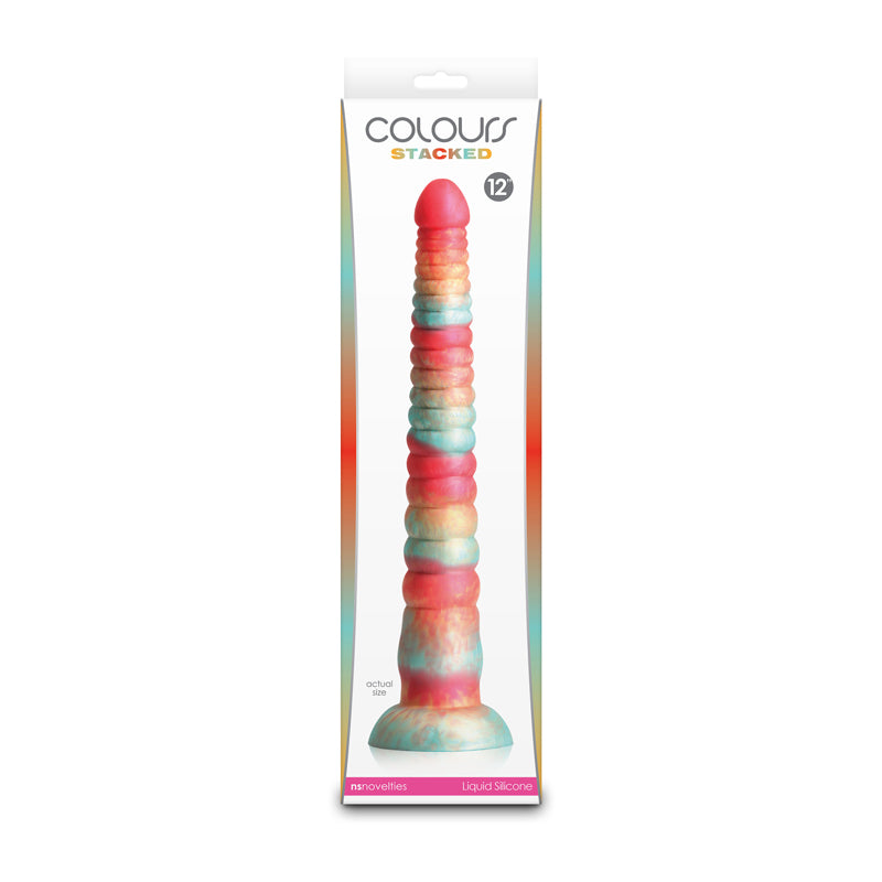 NS Novelties | Colours Stacked - 12" Dildo - Red/Gold 16cm Fantasy Dildo