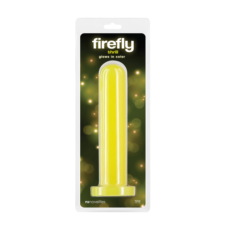 NS Novelties Firefly - Thrill - Glow in Dark Yellow 19.3cm Large Dildo