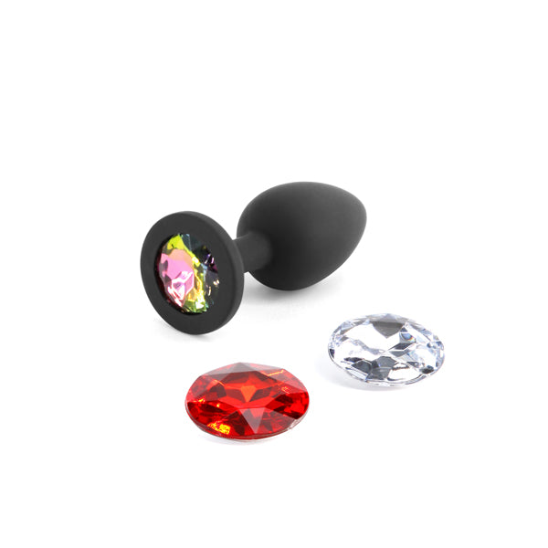 NS Novelties | Glams Xchange Round - Small Butt Plug with Interchangeable Round Gems