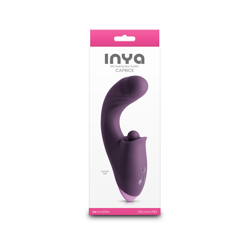 NS Novelties INYA Caprice - Purple Vibrator with Clitoral Thumper