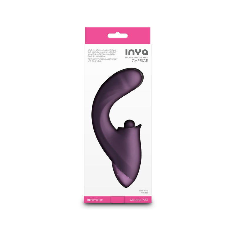 NS Novelties INYA Caprice - Purple Vibrator with Clitoral Thumper