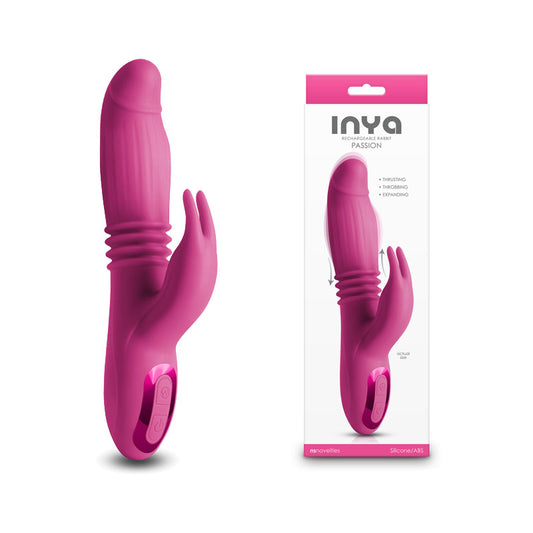 NS Novelties INYA Passion - Pink Thrusting Rabbit Vibrator