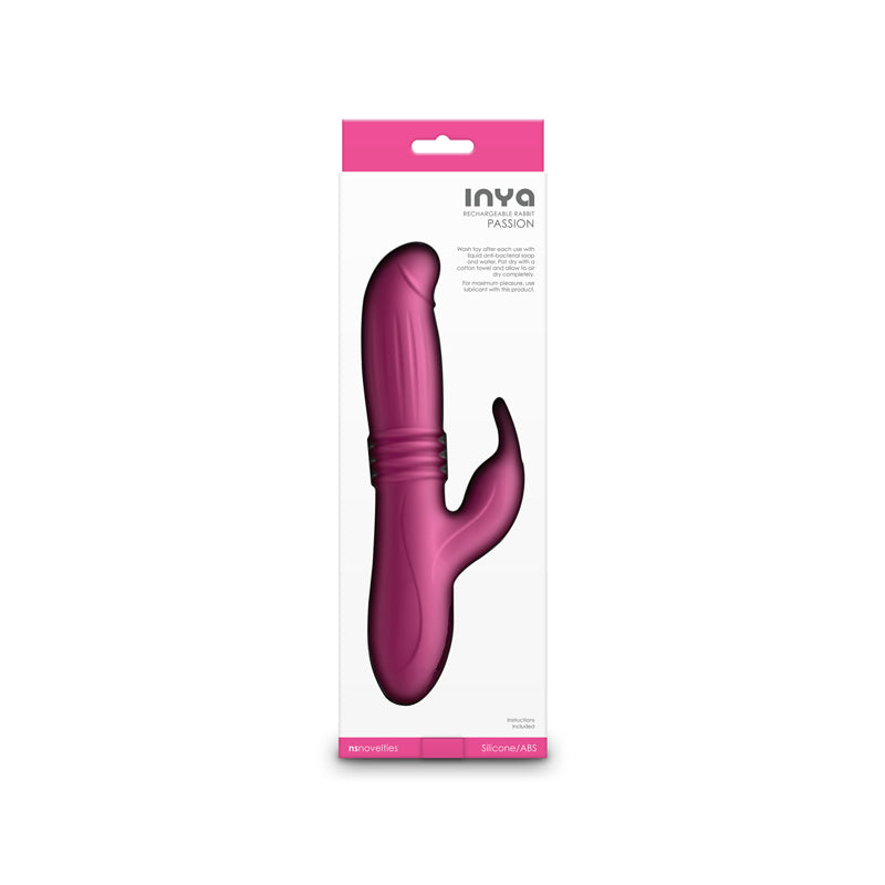 NS Novelties INYA Passion - Pink Thrusting Rabbit Vibrator
