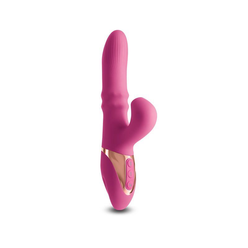 NS Novelties INYA Enamour - Pink Rabbit Vibrator with Air Pulse
