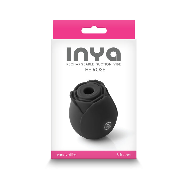 NS Novelties INYA The Rose - Black Clitoral Air Pulsation Stimulator