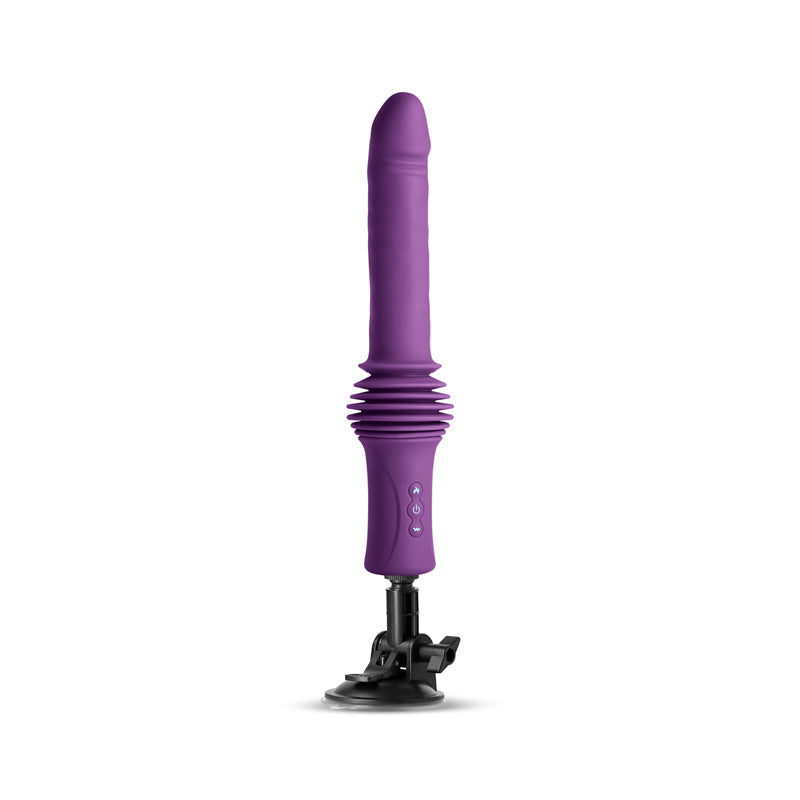 NS Novelties INYA Super Stroker - Purple Thrusting Vibrator with Remote Control & Stand