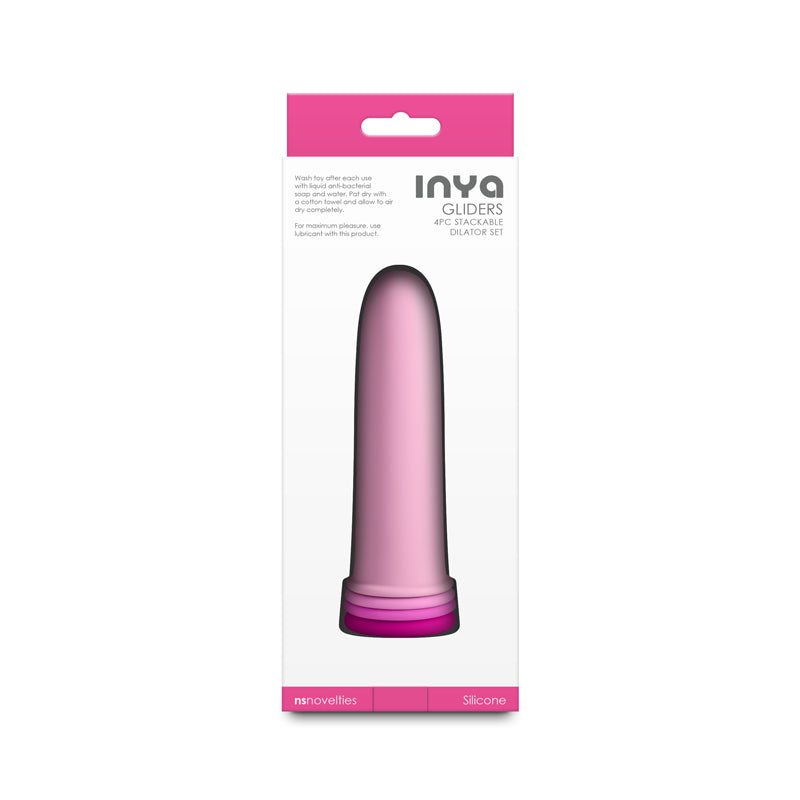 NS Novelties INYA Gliders - 4 Piece Dilator Set - Pink