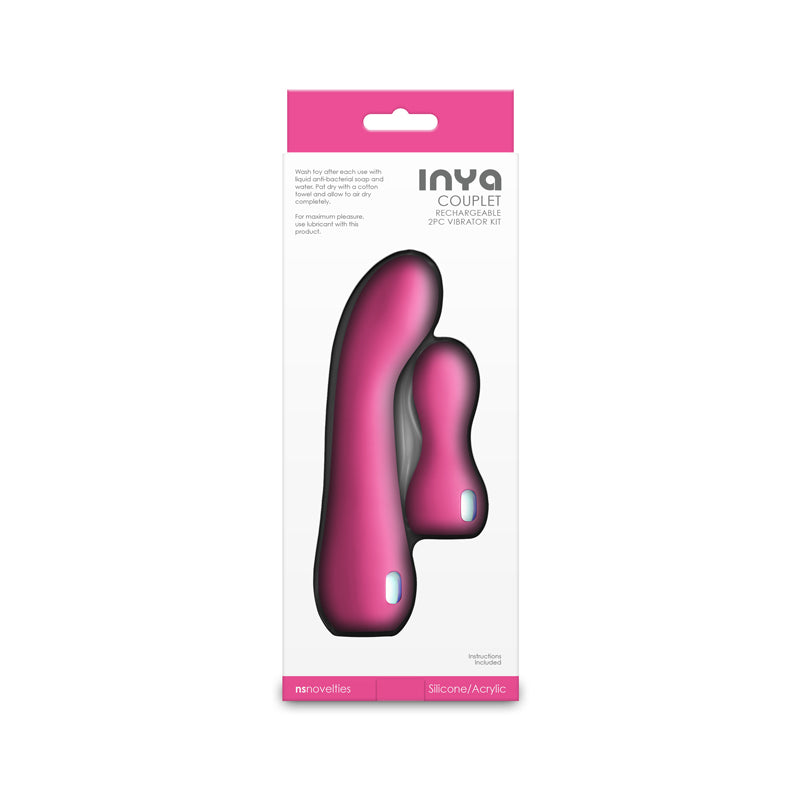 NS Novelties INYA Couplet - Pink Vibrators - Set of 2 Sizes