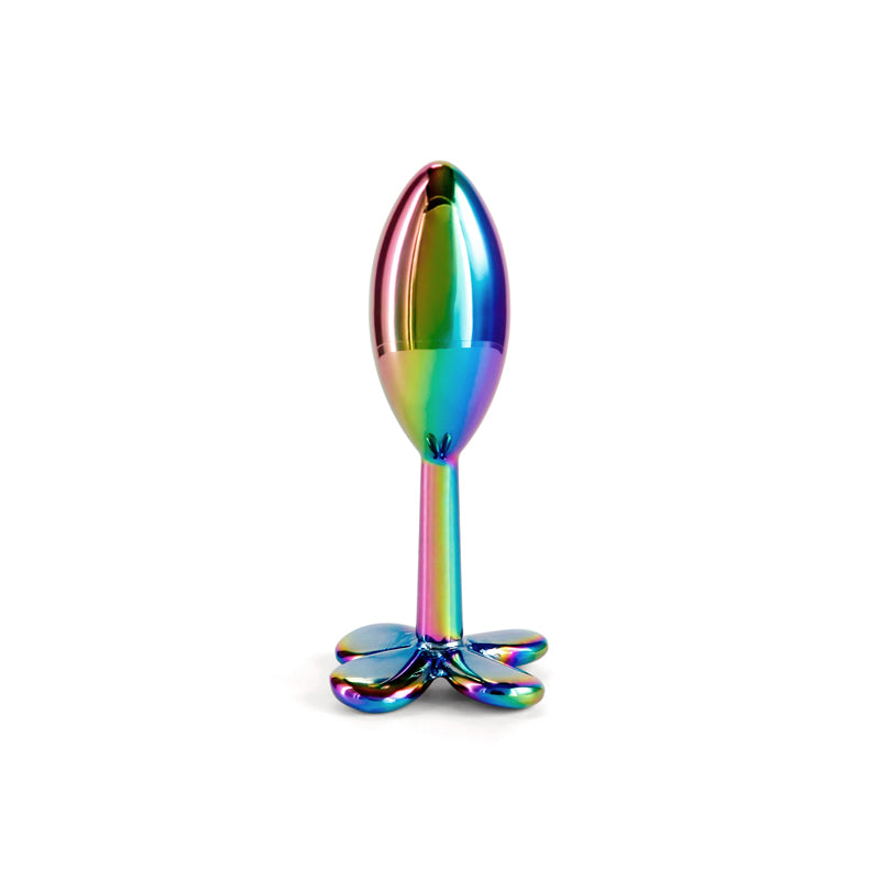 NS Novelties | Rear Assets Clover - Multicoloured 9.2cm Metallic Butt Plug