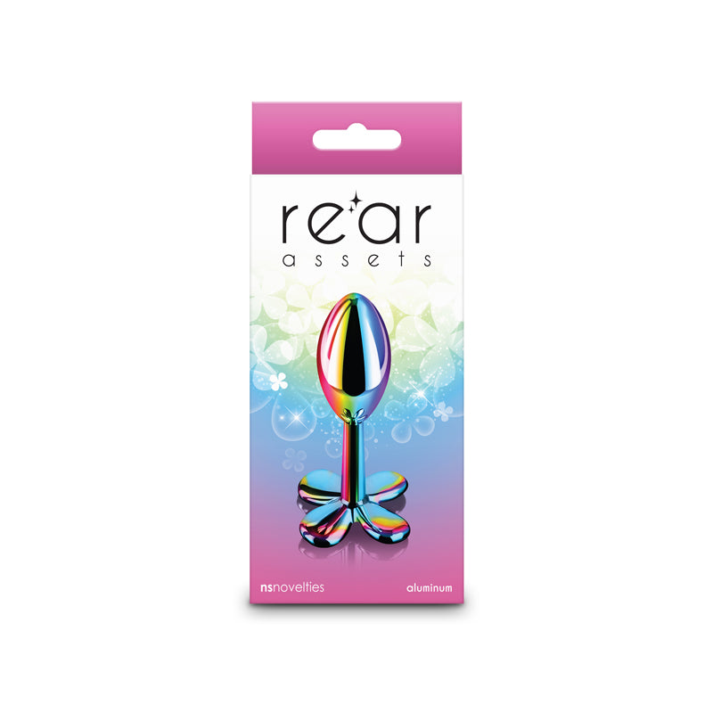 NS Novelties | Rear Assets Clover - Multicoloured 9.2cm Metallic Butt Plug