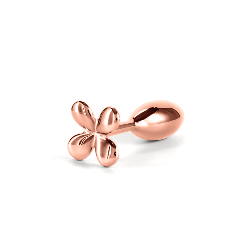 NS Novelties | Rear Assets Clover - Rose Gold 9.2cm Metallic Butt Plug